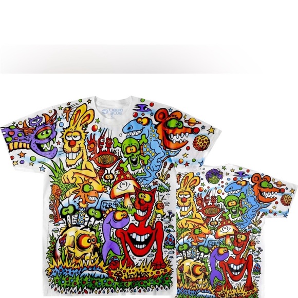 Liquid Blue Joey Mars Zidzoii Graphic Art T XXL NWT Unisex - Picture 6 of 8